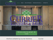 Tablet Screenshot of currierkitchens.com